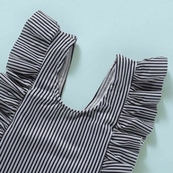 Younger Tree Infant Baby Swimsuit Black and White - Picture 3 of 6